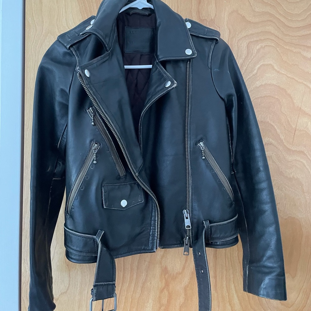 Allsaints Motorcycle Leather Jacket